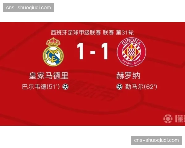 皇马1-1战平赫罗纳，争冠压力进一步增大